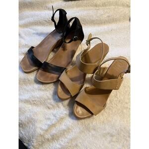 2 Pair of Ugg Strappy Leather Heels Women’s Size 11